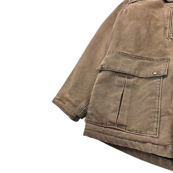 VTG 2007 Carhartt C10 Barn Coat Ranch Workwear Blanket Lined Jacket Chocolate - Picture 5 of 11